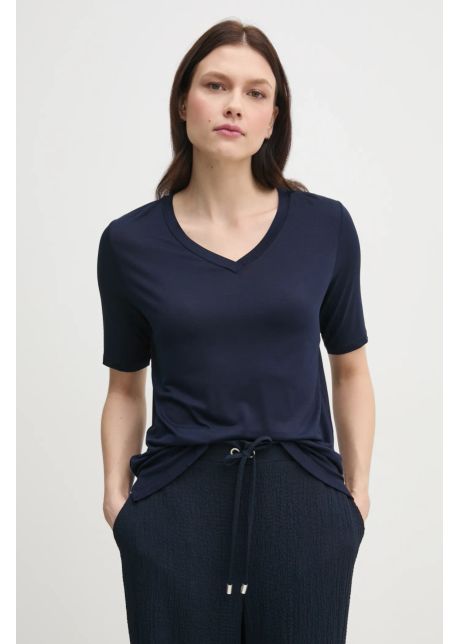 United colors of benetton tricou femei culoarea albastru marin 3z12d401g