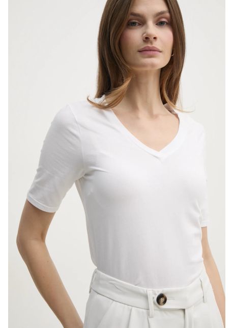 United colors of benetton tricou femei culoarea bej 3zqm3m078