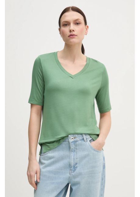 United colors of benetton tricou femei culoarea verde 3z12d401g