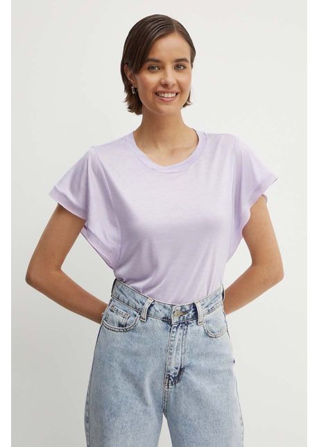 United colors of benetton tricou femei culoarea violet 37rtd1084