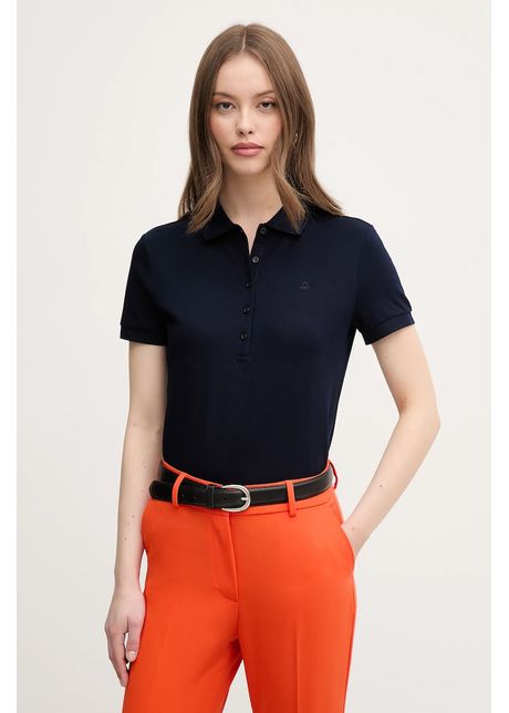 United colors of benetton tricou polo femei culoarea bleumarin 3tqjd300w