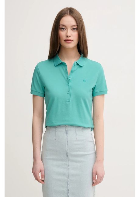 United colors of benetton tricou polo femei culoarea turcoaz 3tqjd300w