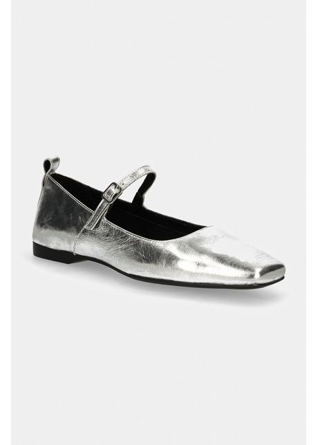 Vagabond shoemakers balerini de piele delia culoarea argintiu 5307 483 79