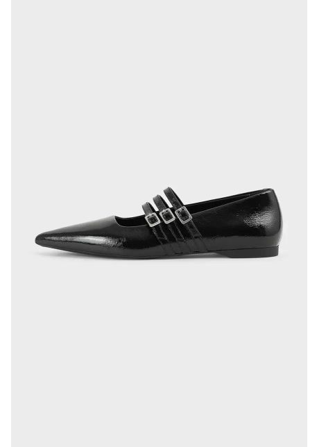 Vagabond shoemakers balerini de piele hermine culoarea negru 5833 260 20