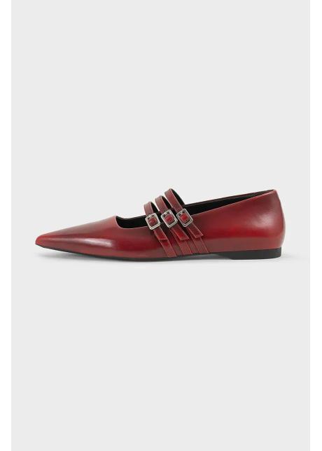 Vagabond shoemakers balerini de piele hermine culoarea rosu 5833 218 47