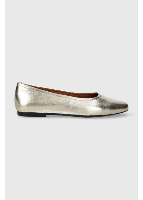 Vagabond shoemakers balerini de piele jolin culoarea auriu 5508 083 81