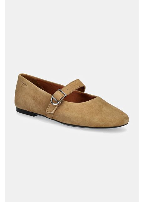Vagabond shoemakers balerini din piele intoarsa jolin culoarea bej 5608 040 28