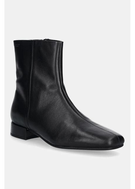 Vagabond Shoemakers cizme de piele MONA culoarea negru, cu toc plat, 5955-001-20