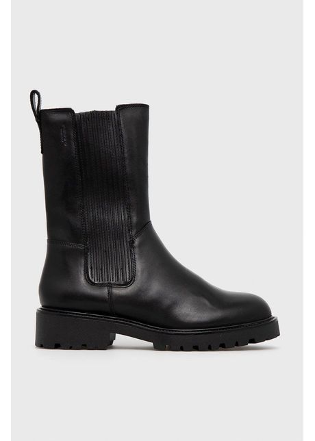 Vagabond shoemakers ghete chelsea de piele kenova femei culoarea negru cu toc plat izolat
