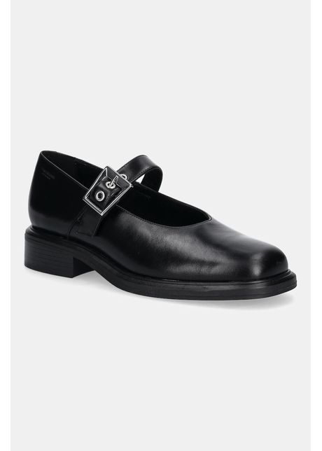 Vagabond Shoemakers ghete de piele ELLIS culoarea negru, cu toc plat, 6030-001-20