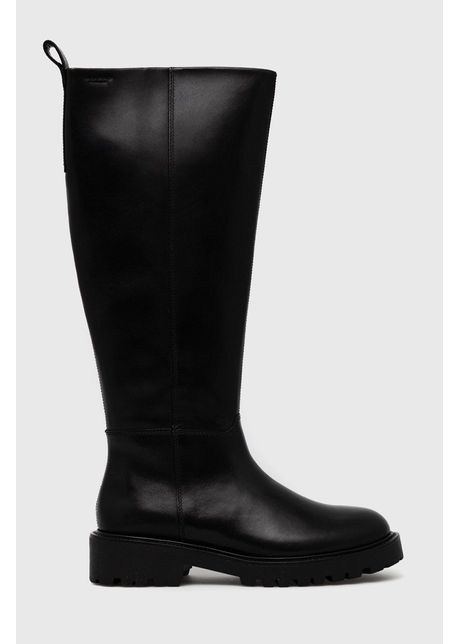 Vagabond shoemakers ghete de piele kenova femei culoarea negru cu toc plat