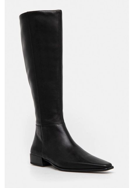 Vagabond shoemakers ghete de piele nella femei culoarea negru cu toc plat 5816 101 20