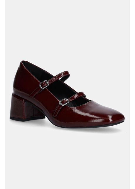 Vagabond shoemakers pantofi de piele adison culoarea bordo cu toc drept 5739 160 38
