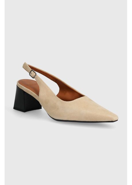 Vagabond shoemakers tocuri din piele intoarsa altea culoarea bej cu toc drept cu toc deschis 5740 440 11