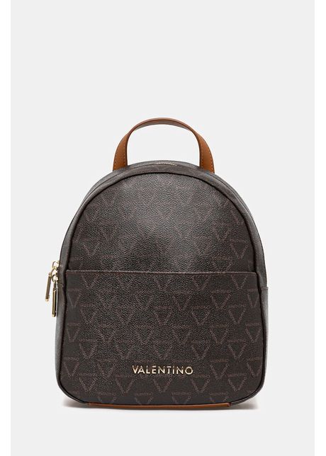 Valentino Bags rucsac culoarea maro, mic, cu imprimeu, VBS8GT20