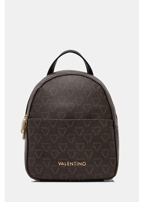 Valentino Bags rucsac culoarea maro, mic, cu imprimeu, VBS8GT20