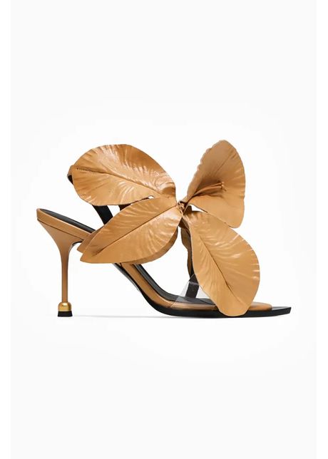 Vanda novak sandale de piele daisy culoarea bej daisy