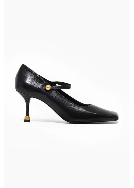 Vanda novak stilettos de piele adela culoarea negru
