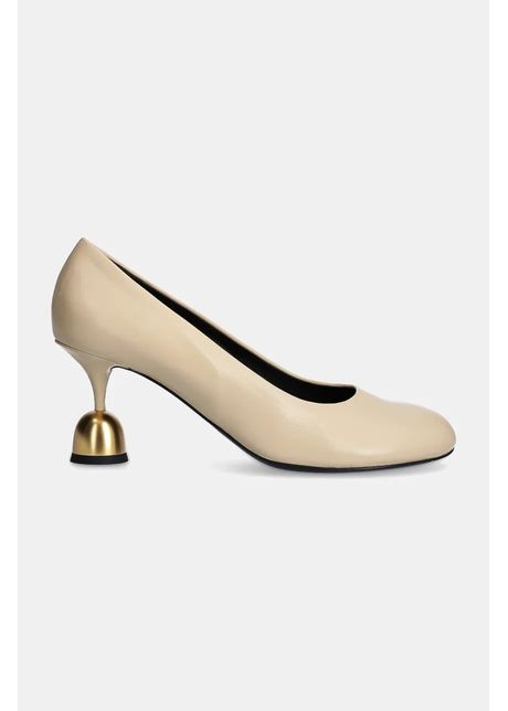 Vanda novak stilettos de piele betty culoarea bej