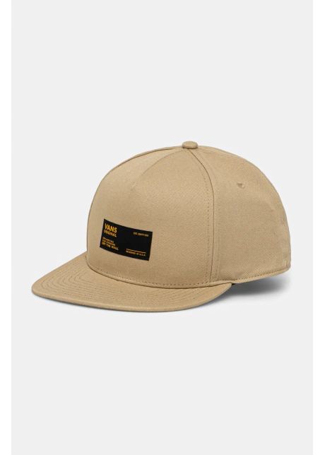 Vans apc de baseball din bumbac culoarea bej cu imprimeu vn000nbx4mg1