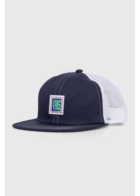 Vans sapca culoarea albastru marin cu imprimeu