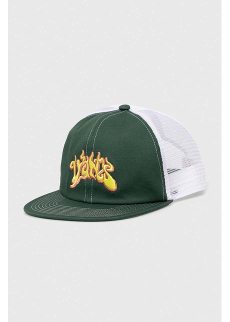 Vans sapca culoarea verde cu imprimeu