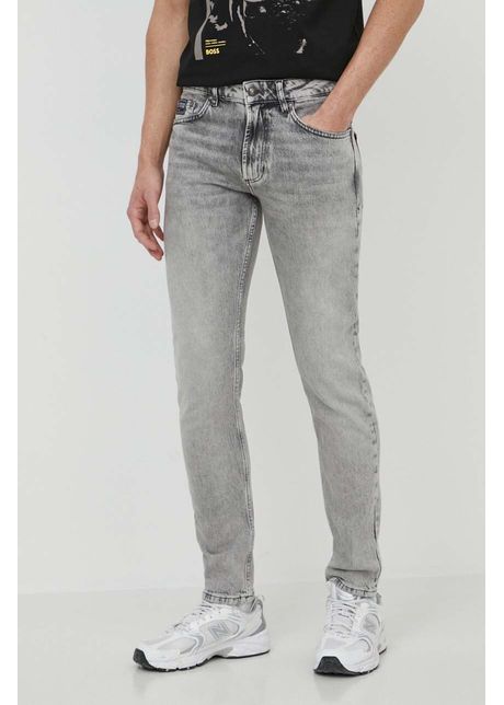 Versace jeans couture jeansi barbati culoarea gri
