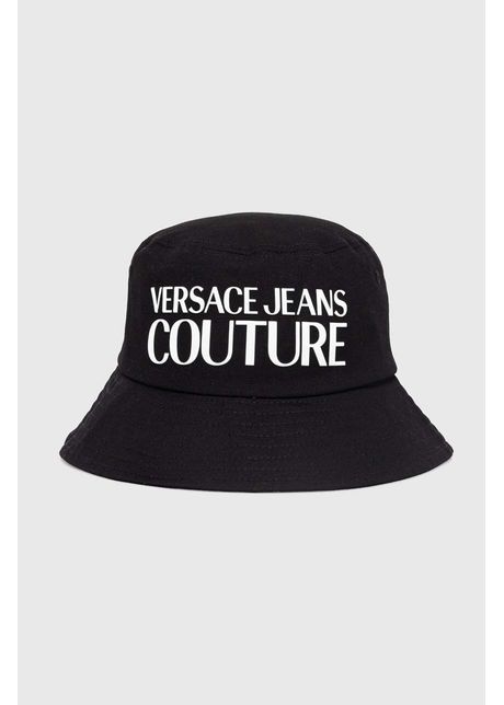 Versace jeans couture palarie din bumbac culoarea negru bumbac 76gazk04 zg268