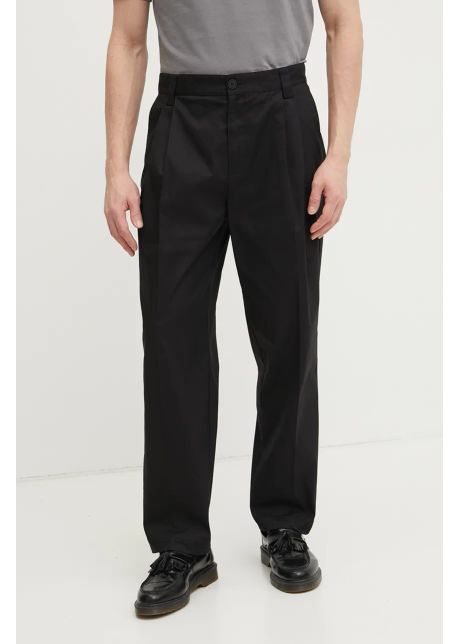 Versace jeans couture pantaloni barbati culoarea negru drept 78gaa106 n0311