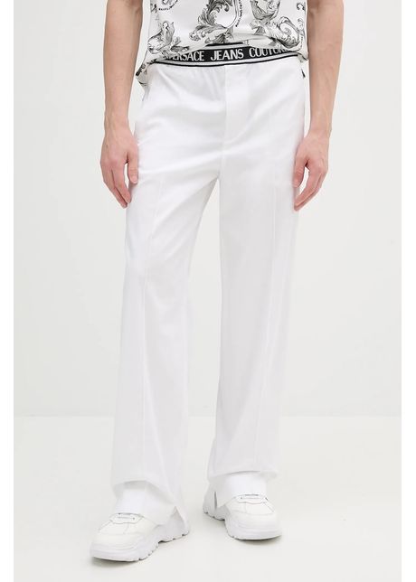 Versace jeans couture pantaloni culoarea alb drept 78gaa113 n0311