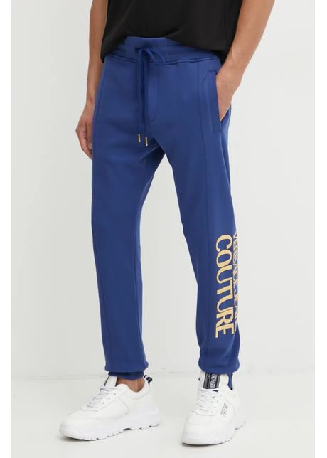 Versace jeans couture pantaloni de trening din bumbac cu imprimeu 77gaat05 cf00t