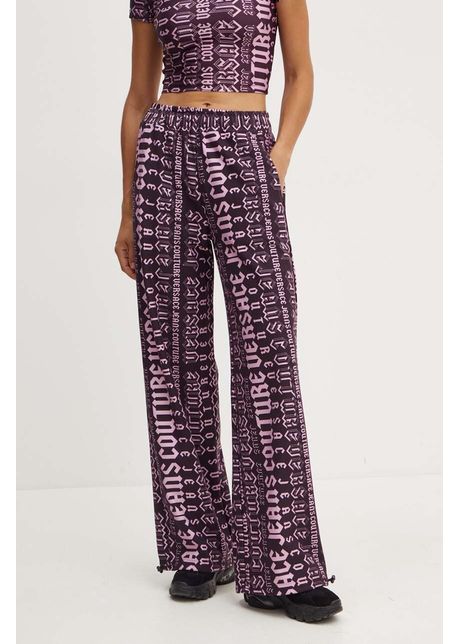 Versace jeans couture pantaloni de trening din bumbac culoarea violet modelator 77haa320 fs172