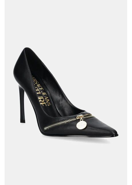 Versace jeans couture pantofi cu toc sadie culoarea negru 77va3s27 71570 899