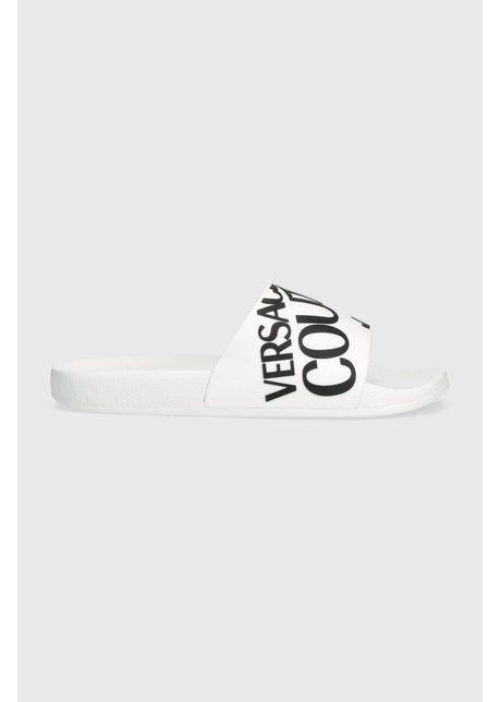 Versace jeans couture papuci slide barbati culoarea alb 76ya3sq1 71352 003