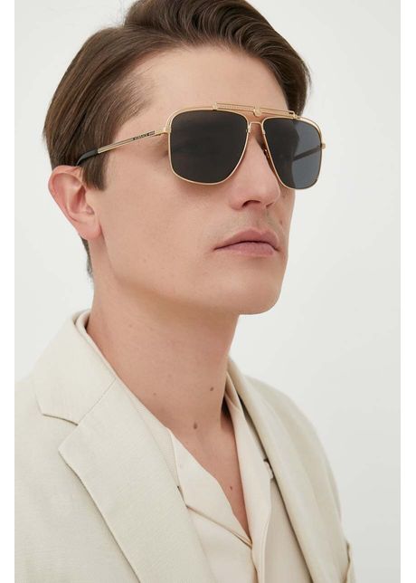 Versace ochelari de soare barbati culoarea auriu