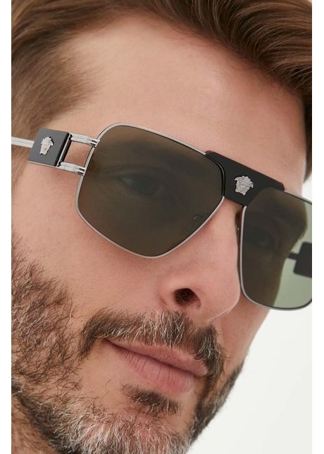 Versace ochelari de soare barbati culoarea gri