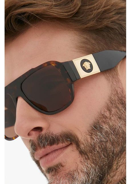 Versace ochelari de soare barbati culoarea maro