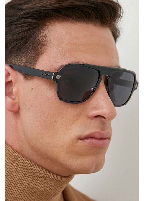 Versace ochelari de soare barbati culoarea negru