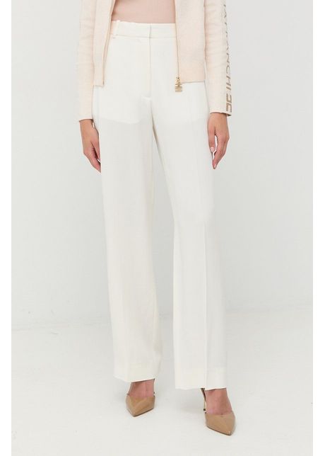 Victoria beckham pantaloni femei culoarea alb drept high waist