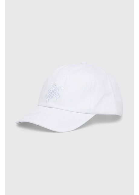 Vilebrequin apc de baseball din bumbac capsun culoarea alb cu imprimeu csnu2401