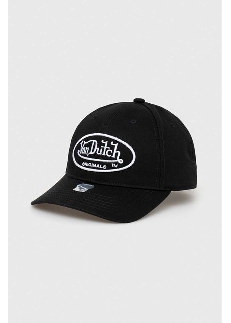 Von dutch apc de baseball din bumbac culoarea negru cu imprimeu