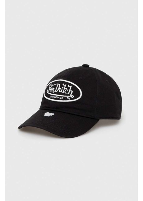 Von dutch apc de baseball din bumbac culoarea negru cu imprimeu