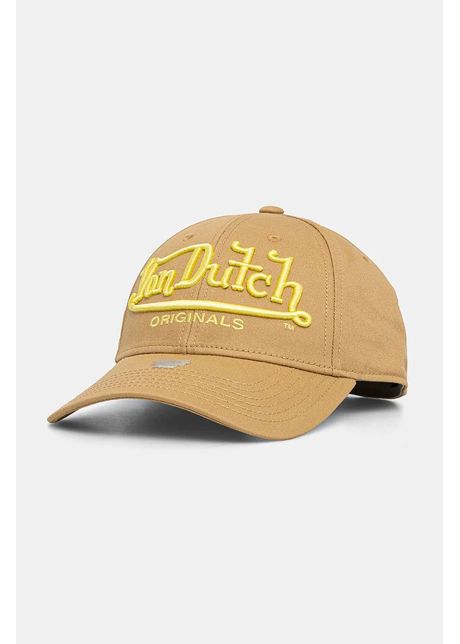 Von dutch apc de baseball din bumbac db seattle culoarea bej cu imprimeu 7030515