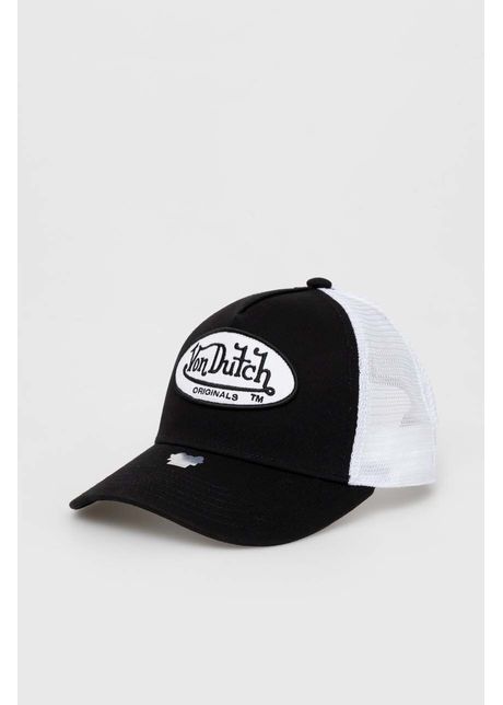Von dutch sapca culoarea negru cu imprimeu