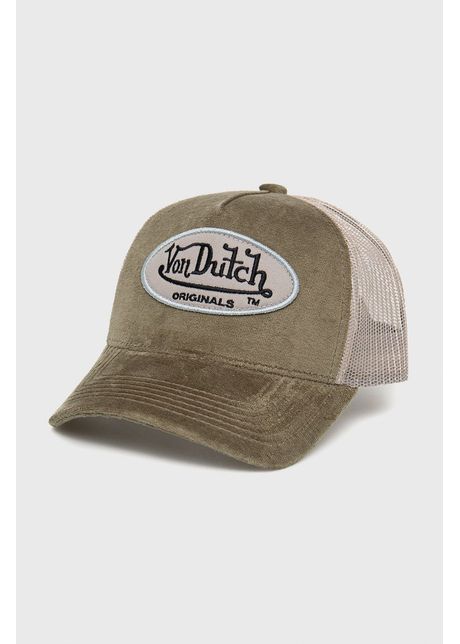 Von dutch sapca culoarea verde cu imprimeu