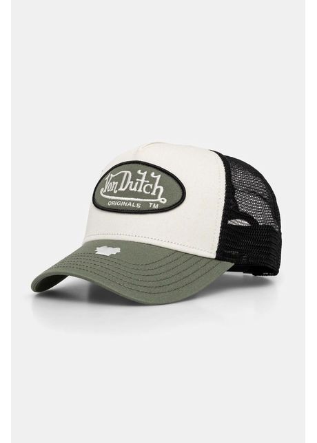 Von dutch sapca trucker boston culoarea verde cu imprimeu 7030775