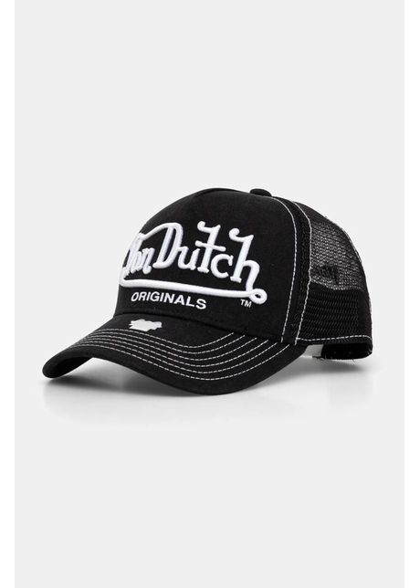 Von dutch sapca trucker riverside culoarea negru cu imprimeu 7030803