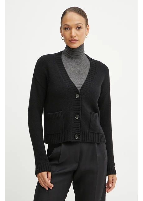 Weekend max mara cardigan din l n culoarea negru 2425346042600