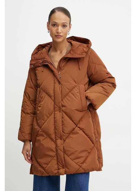 Weekend max mara geaca de puf femei culoarea maro de iarna 2425496092600