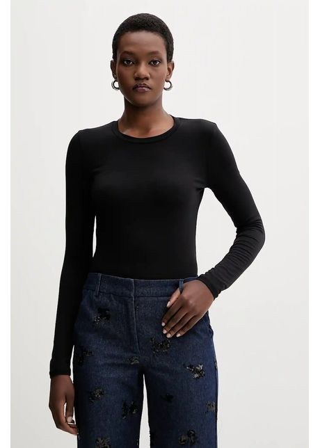 Weekend Max Mara longsleeve MULTIE culoarea negru, 2525946012600